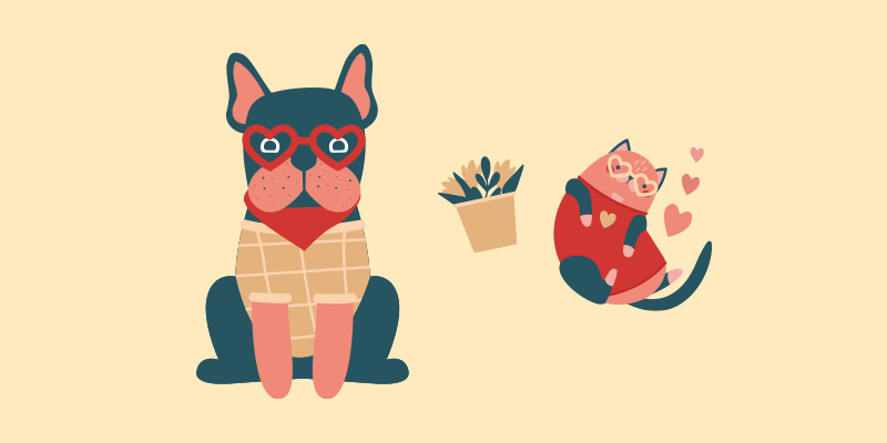 動物病院の診察券を考える：キャラクター